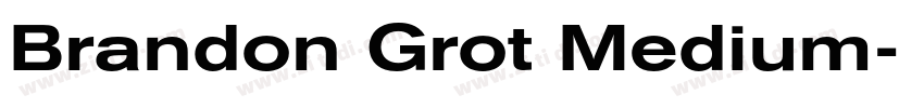 Brandon Grot Medium字体转换